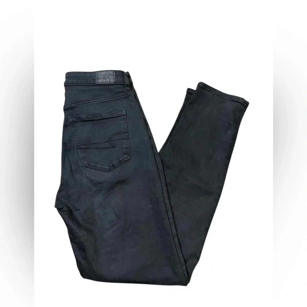 American Eagle Black Mom Jeans Size 6 Long - Picture 2 of 8